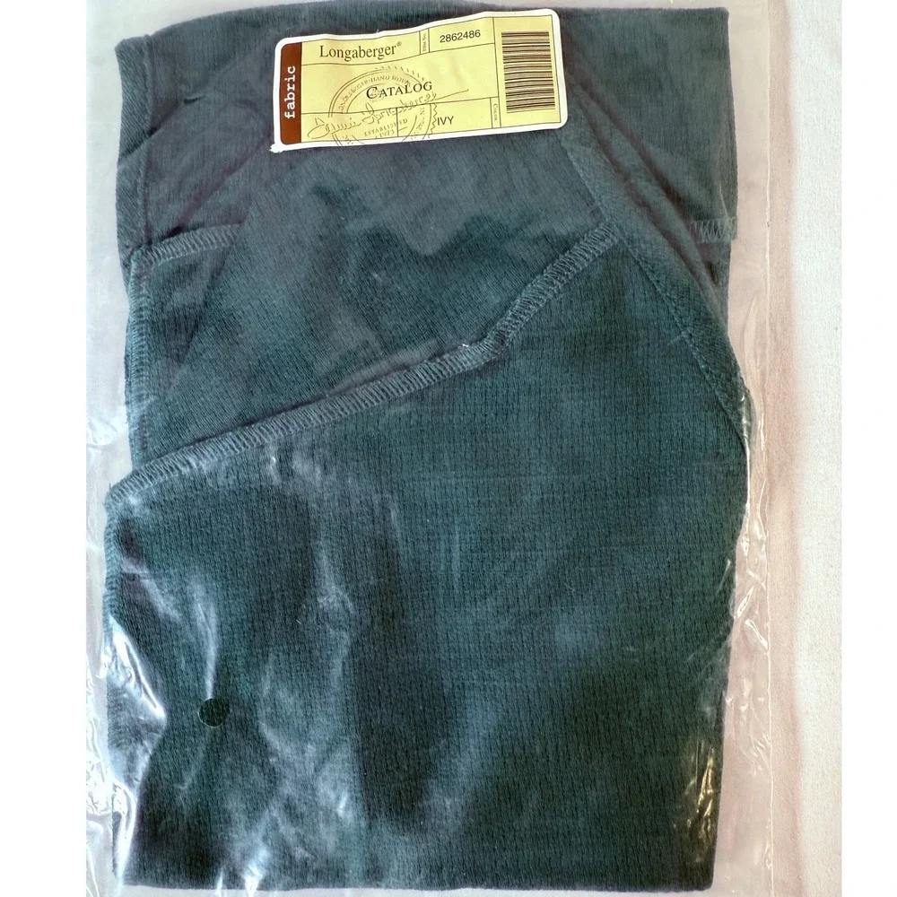 Longaberger Basket Liner Fabric Catalog Ivy Green Weave Protector Vintage‎ 85-14